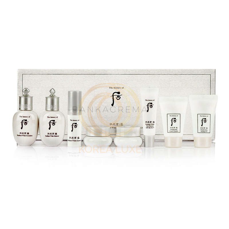 Набор осветляющих миниатюр THE HISTORY OF WHOO Gongjinhyang Seol Radiant White Special Gift 8 Set