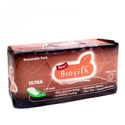 Прокладки ежедневные Деликатные с лечебными травами Biosilk Ultra 40 шт