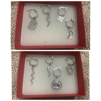 Silver HOOPS mono
