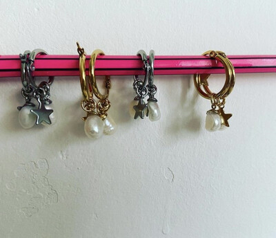 Orecchini stelle e perle