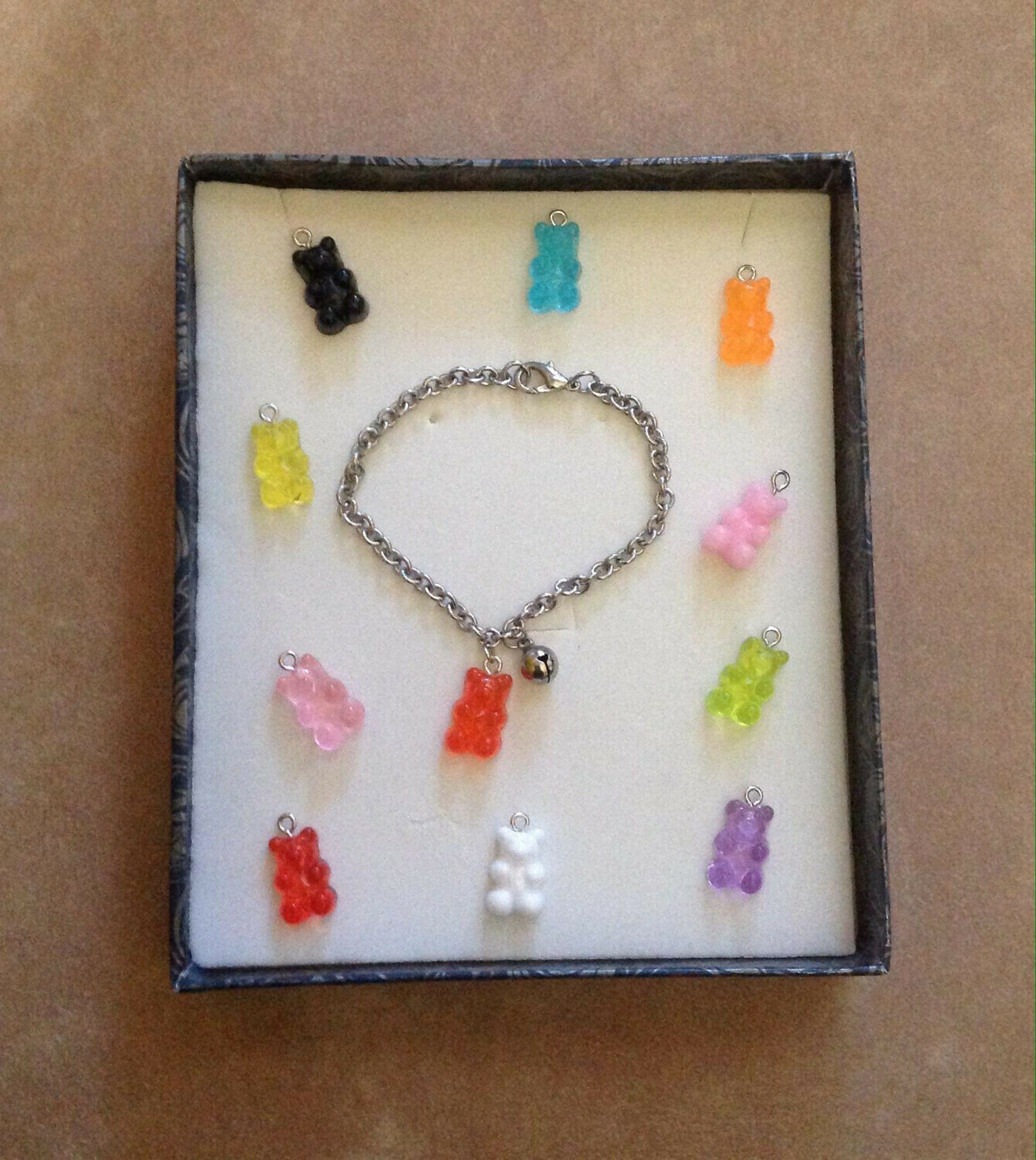 Bracciale / collana orsetto gommosi, orsetti: bracciale/ rosso