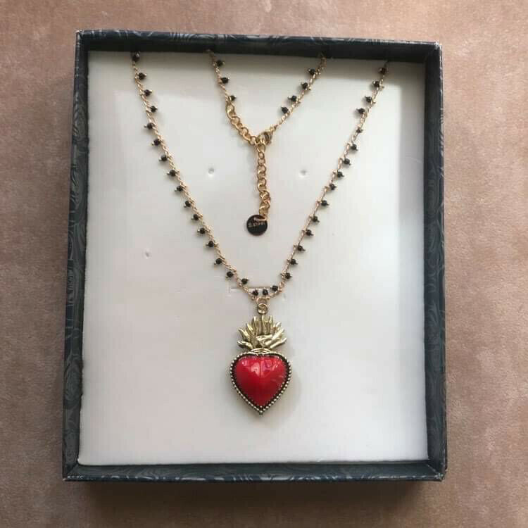 Collana sacre Coeur, modelli: cuore  rosso