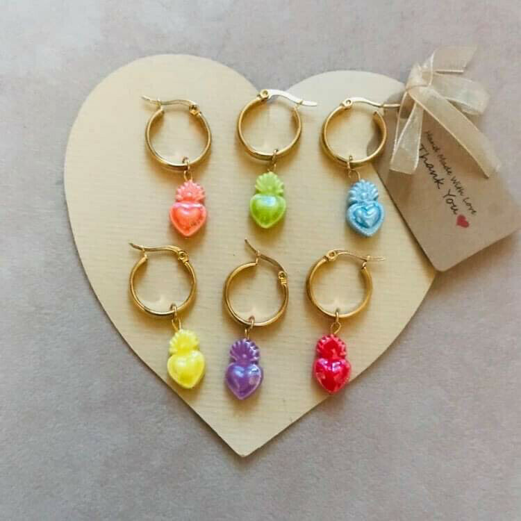 cuore sacro candy (+ modelli), candy: 1.cerchietto azzurro mono
