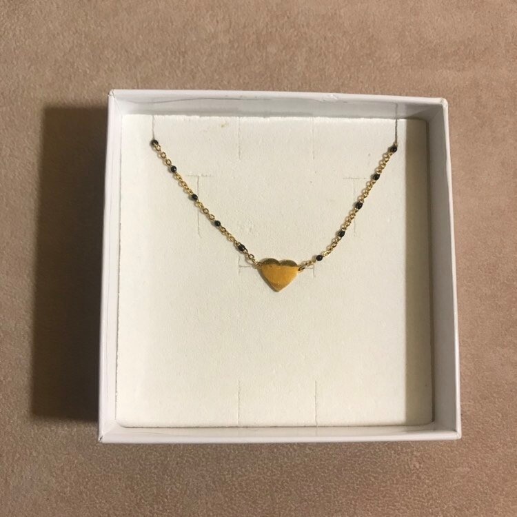 mini choker cuore