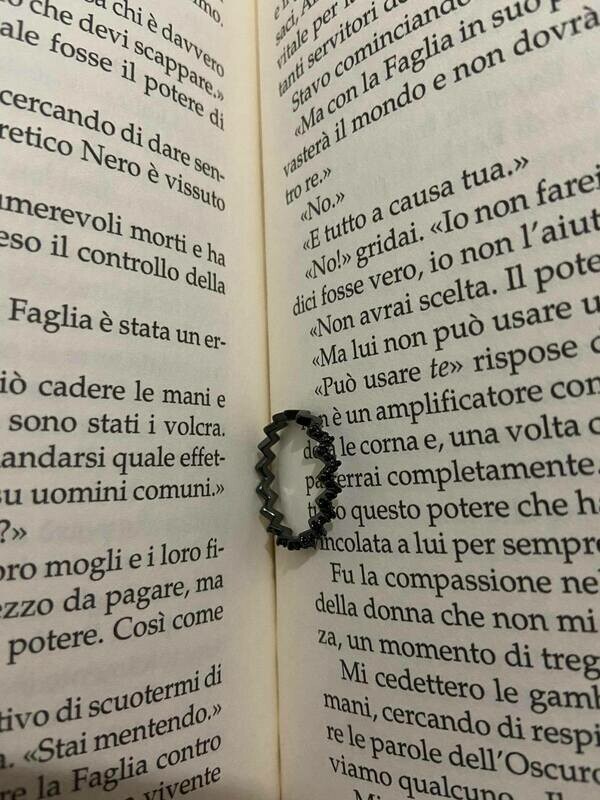 anello zig zag in argento 925