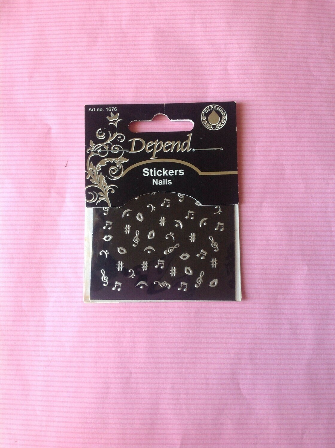 Stickers per unghie gommate, unghie: note musicali