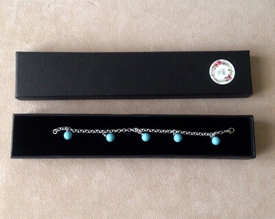 Braccialetto con sfere di Turchese Naturale