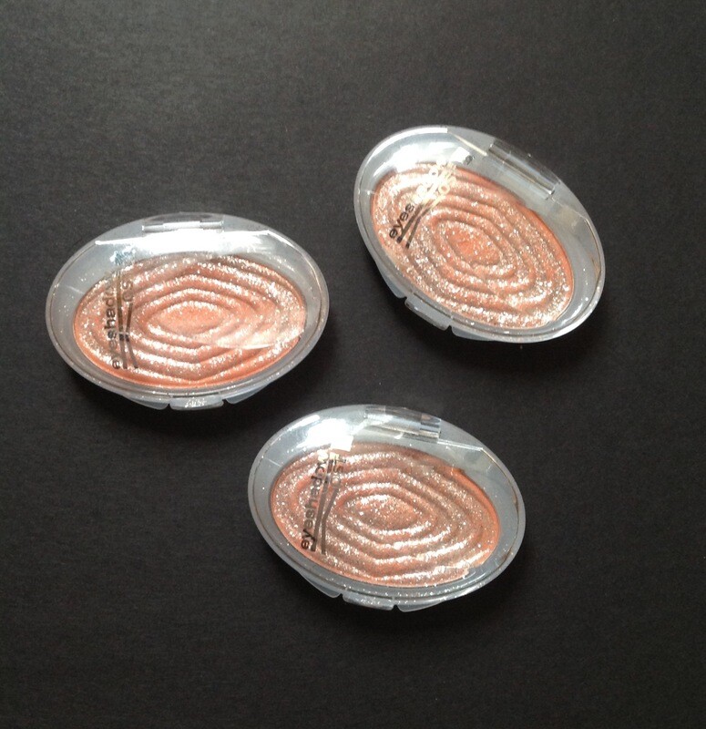 Ombretto arancione con glitter