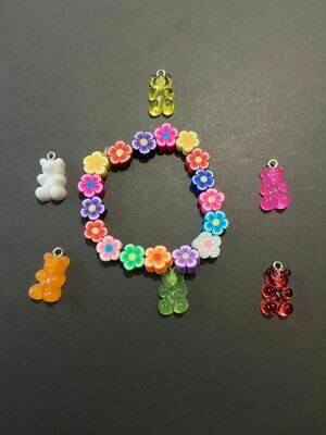 braccialetto elastico flower power gummy bear