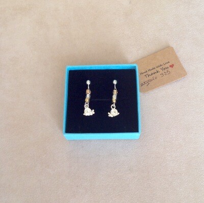 Orecchini lumaca in argento 925