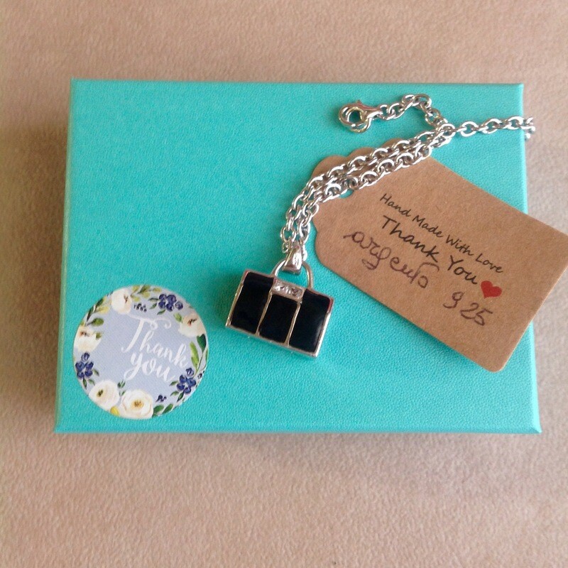 Braccialetto borsetta in argento 925