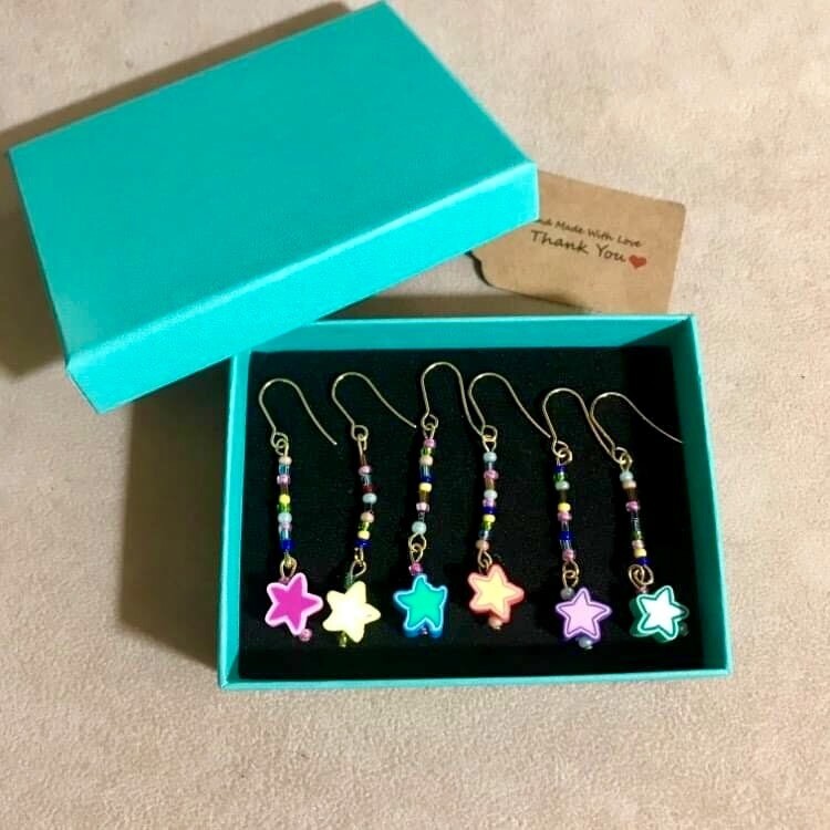 Orecchino bead stella