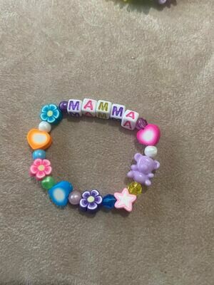 braccialetto beads personalizzabile ( nome, scritta)