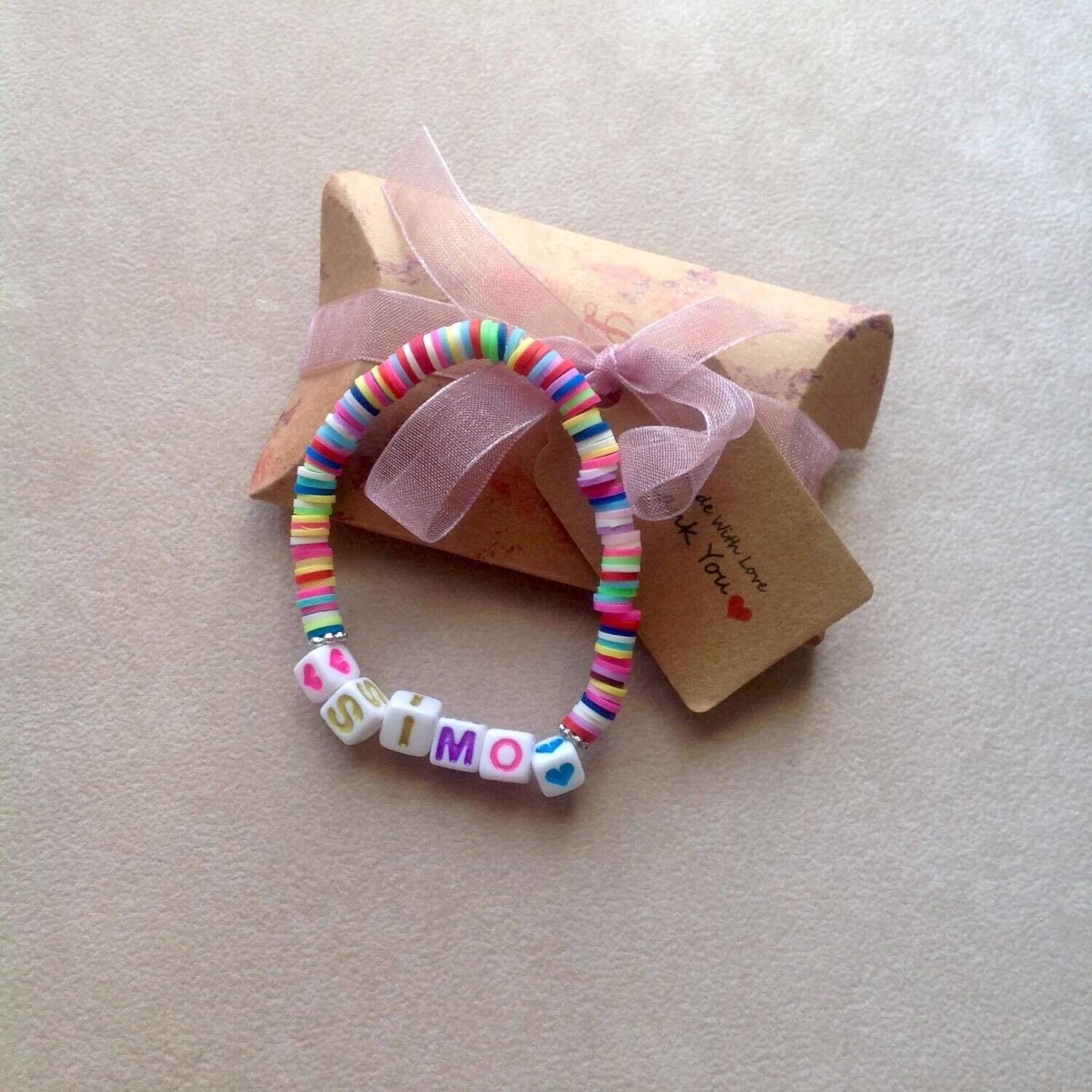 Braccialetto Heishi personalizzato
