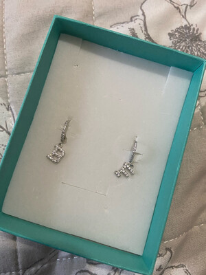 Mini hoop argento 925 lettera