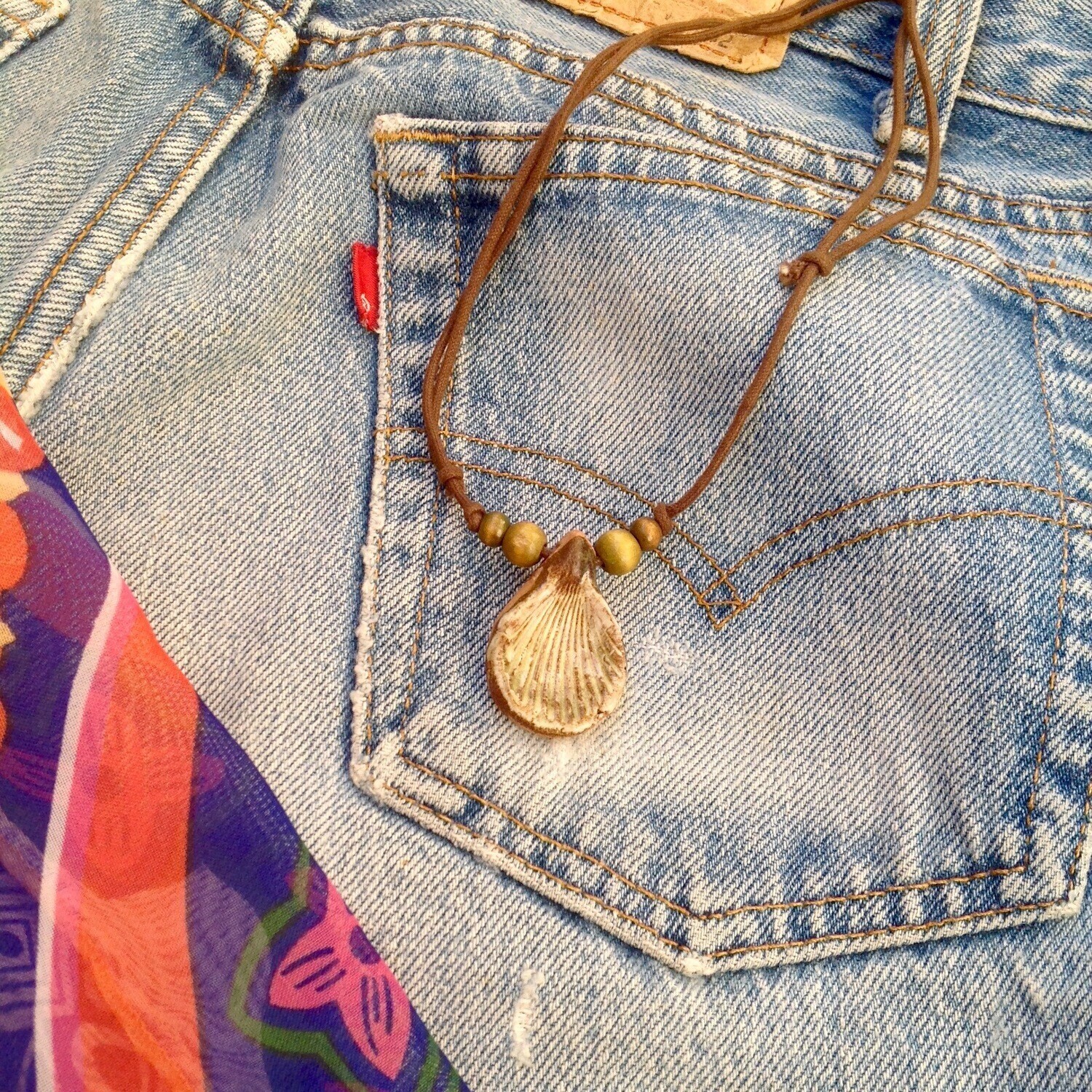 Collana Atene, c: marrone e beige