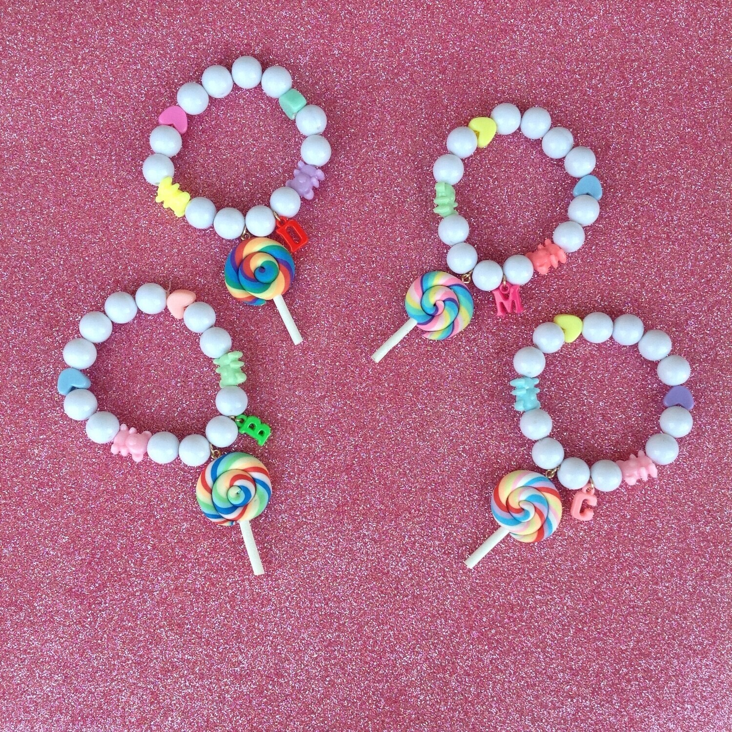 Braccialetto LOLLIPOP con LETTERA