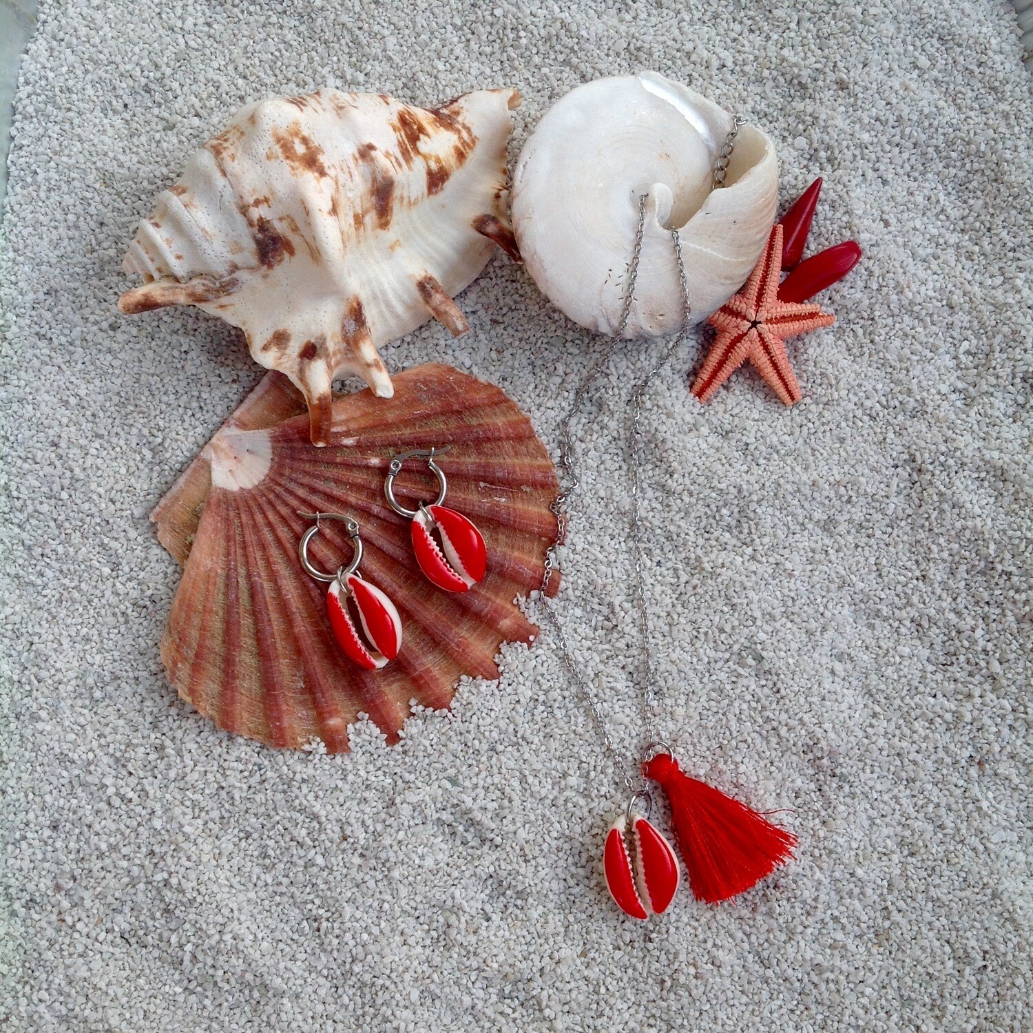 Set Conchiglia rossa