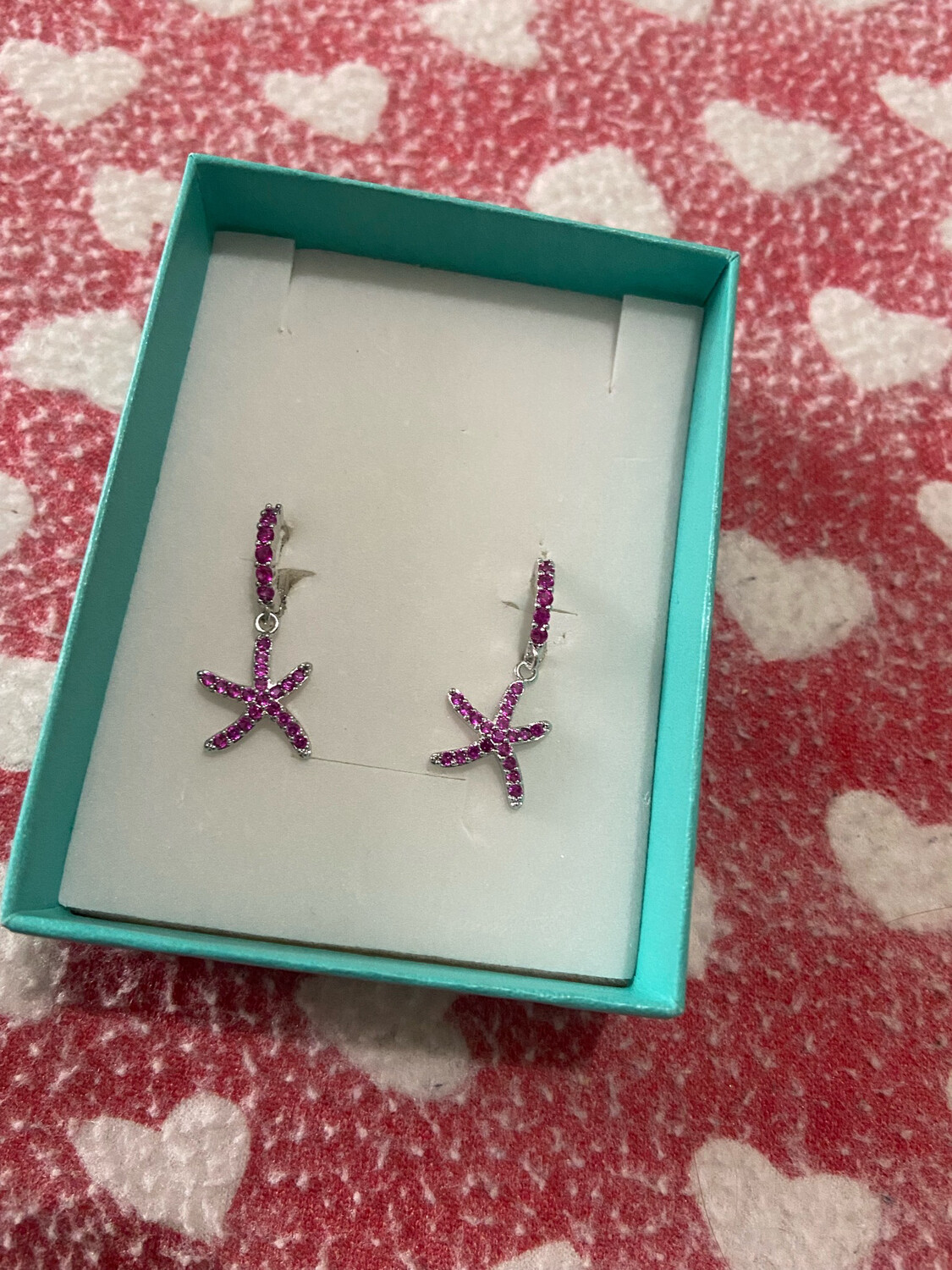 Orecchini stelle marine fucsia