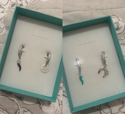 Orecchini mix&amp;match in argento 925