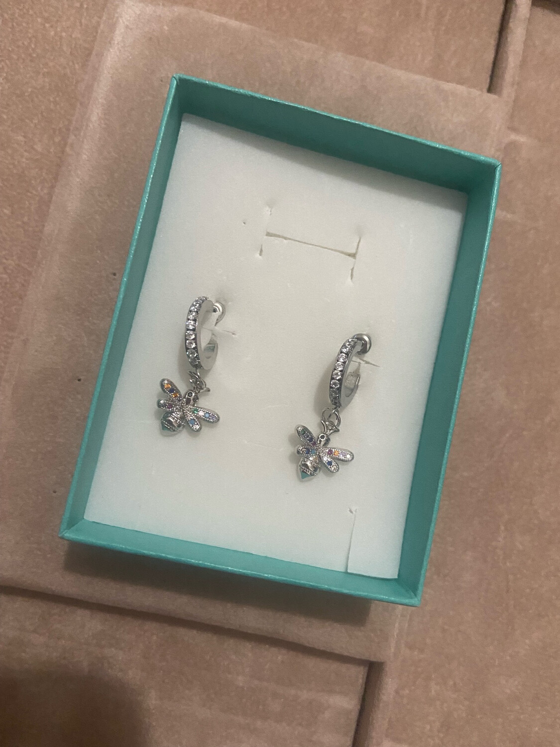 Orecchino ape silver