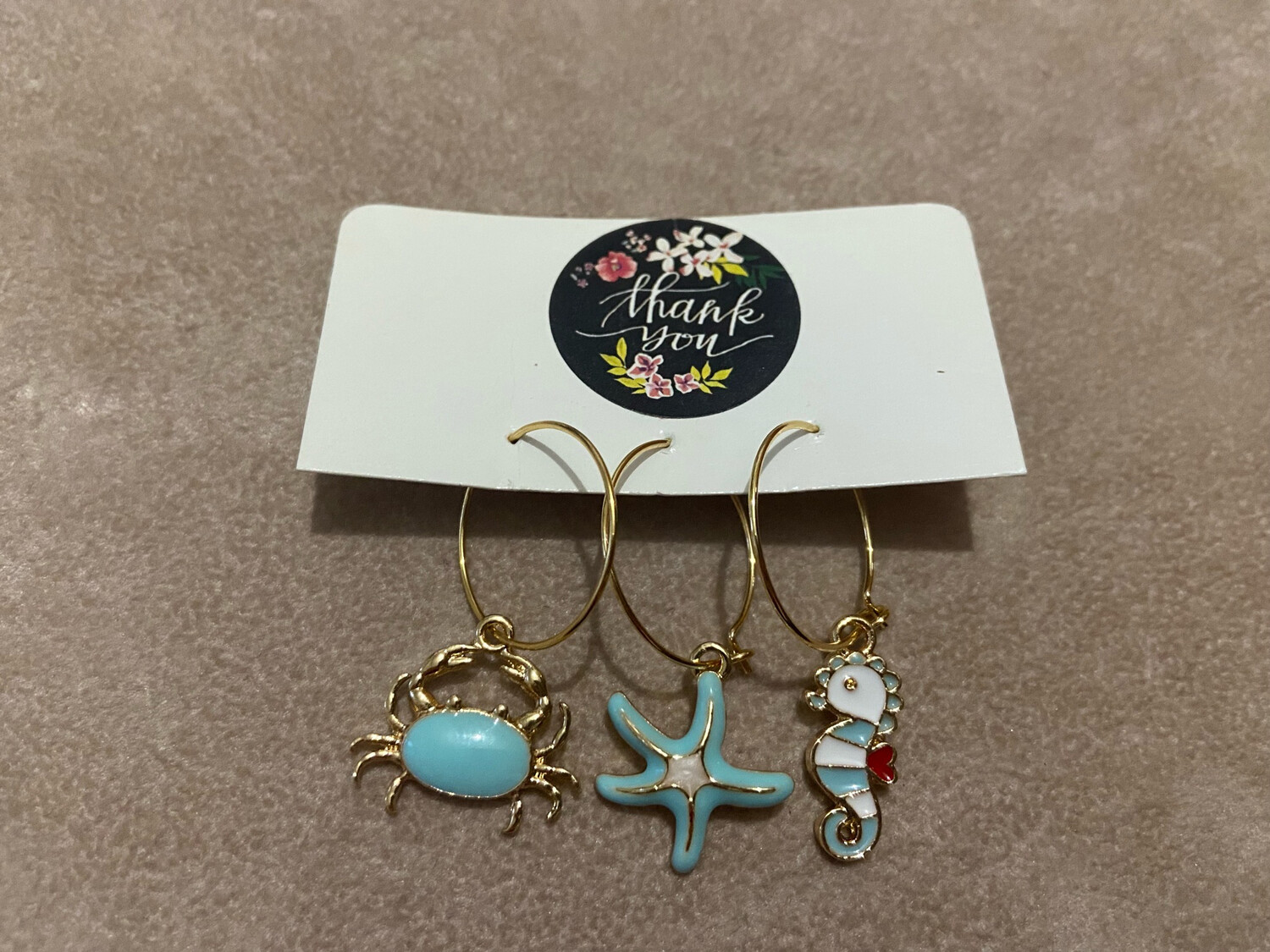 Set hoops summertime turchese