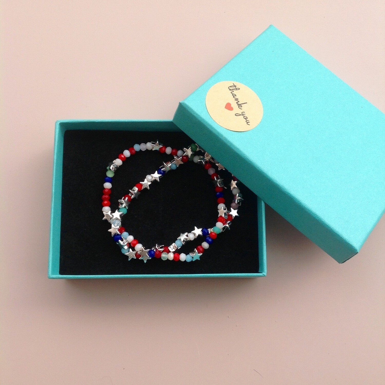 Set braccialetto mix stelline e Cristalli