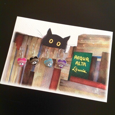 Orecchino Mono lucky eye Silver
