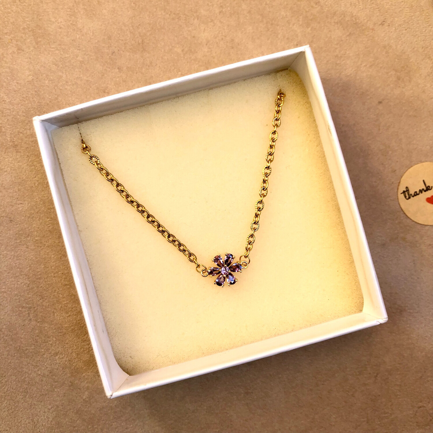 Collana Fiorellino 🌸Con Zirconi