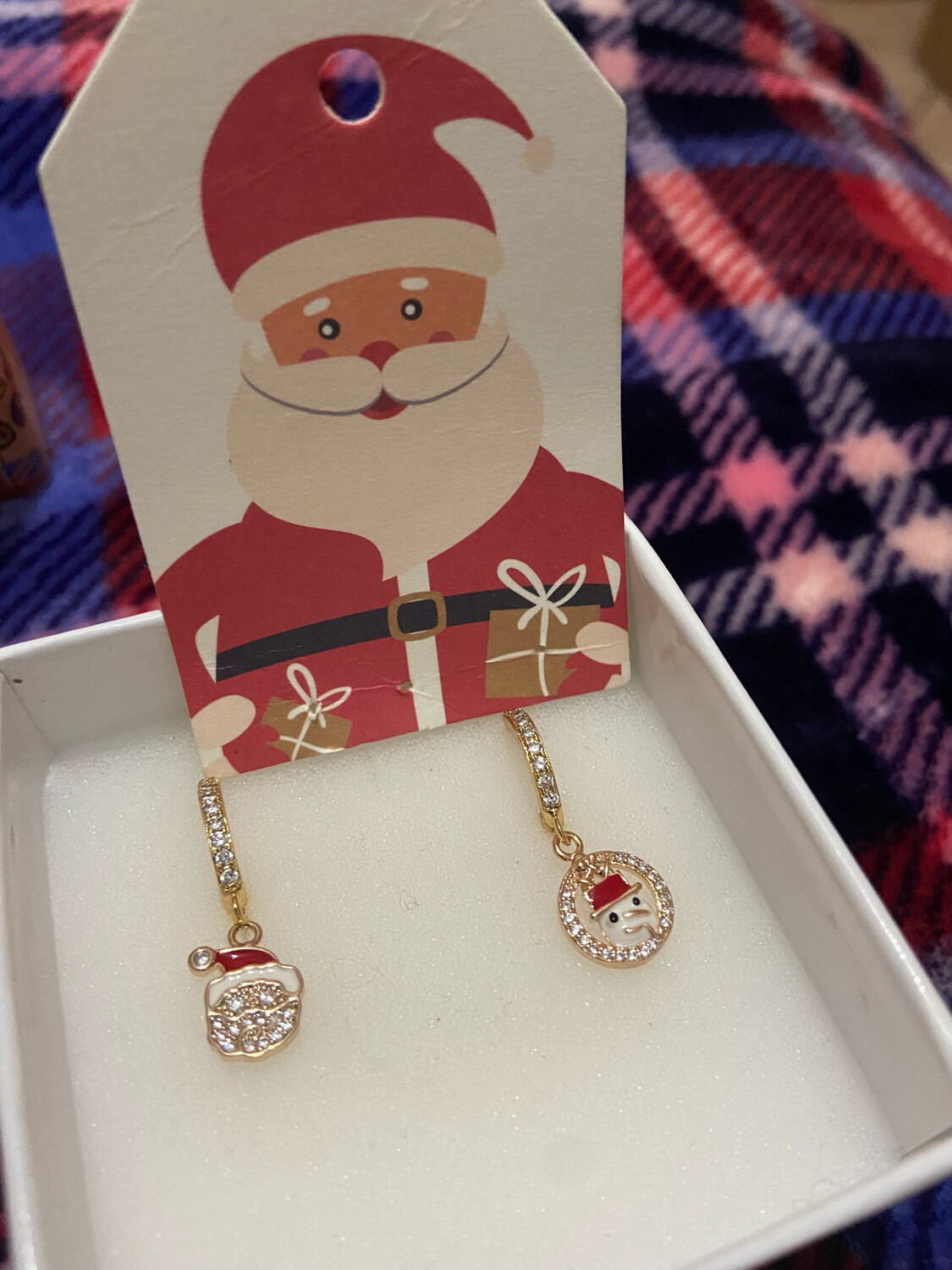 Hoop mono xsmas strass