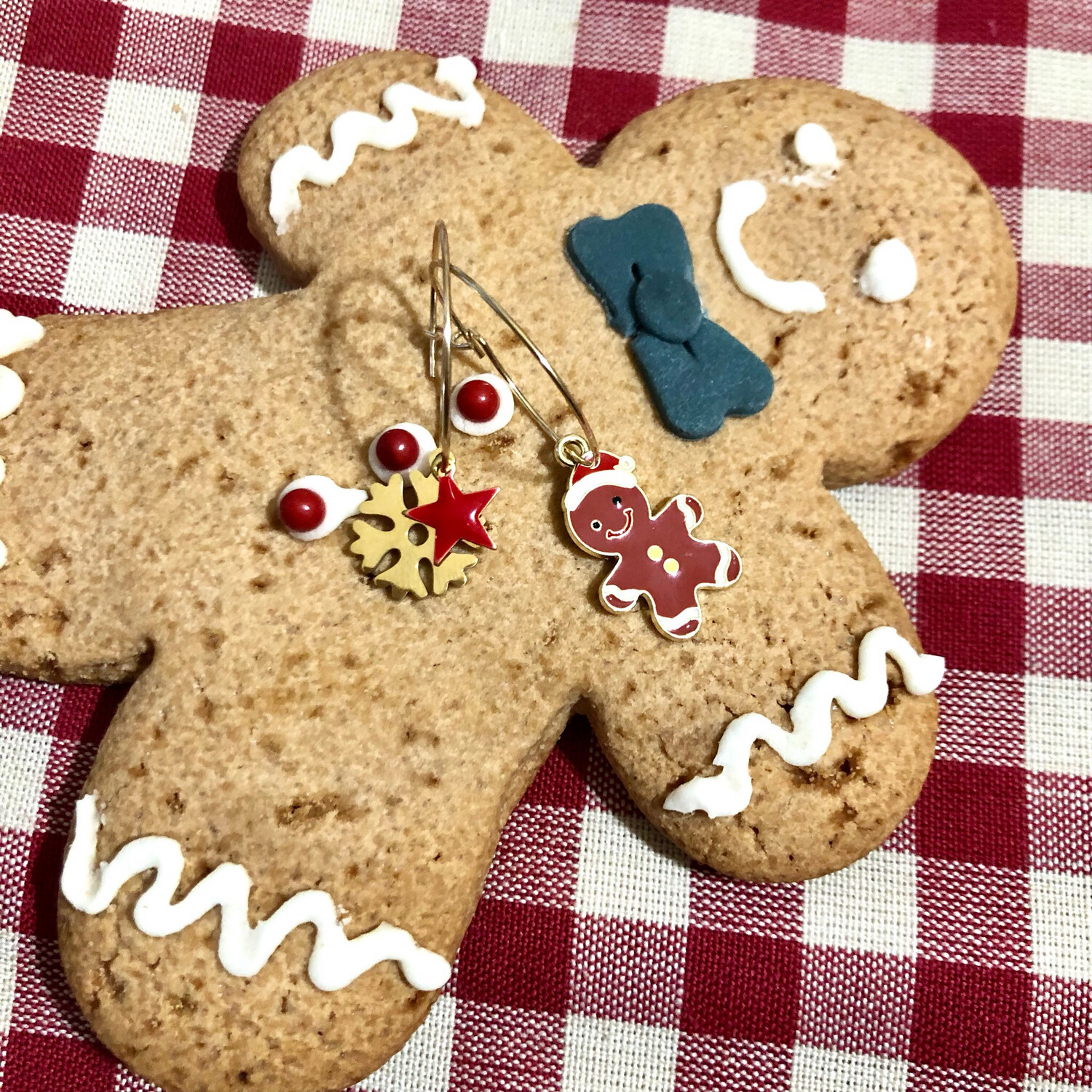 Orecchini Omino pan di Zenzero🍪❄️