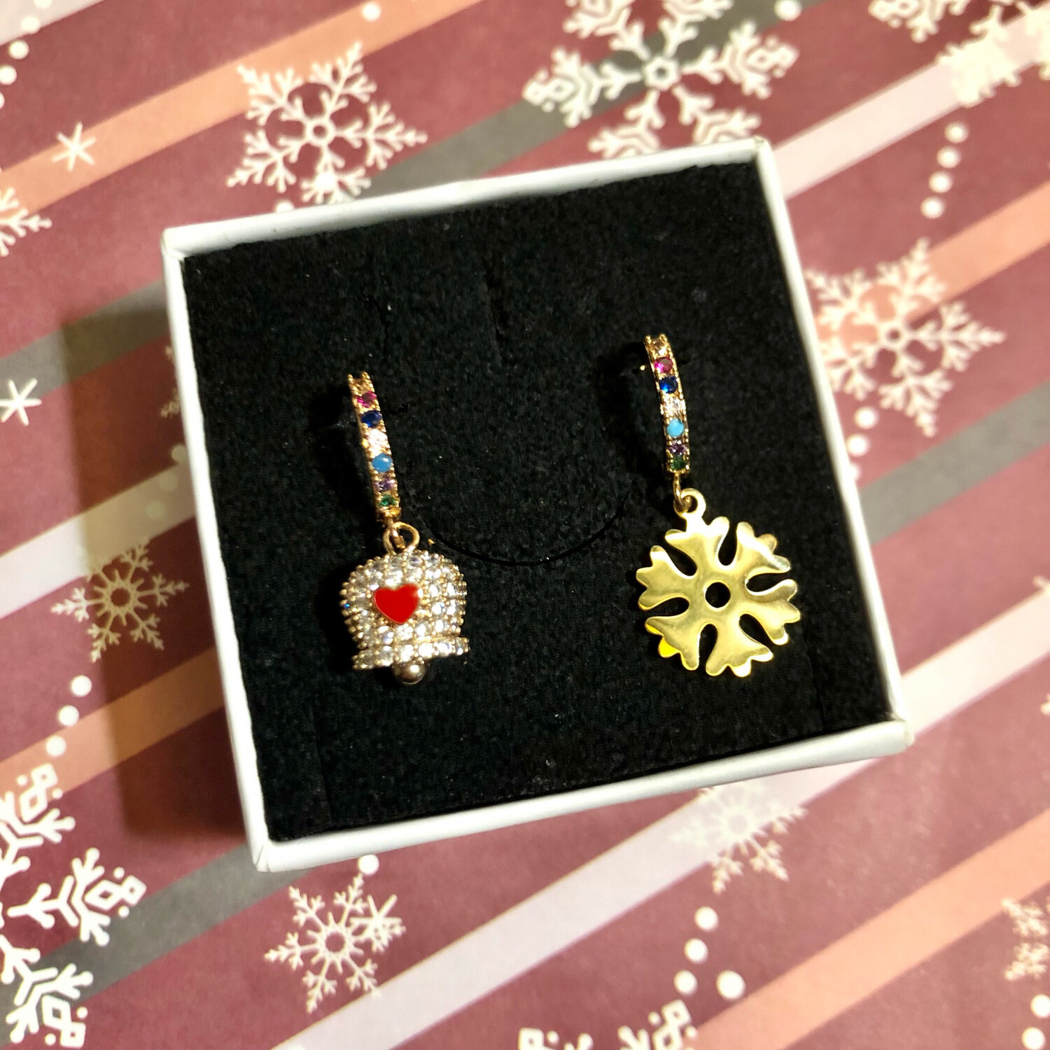 Orecchini Bell &amp; Snowflake🔔❄️