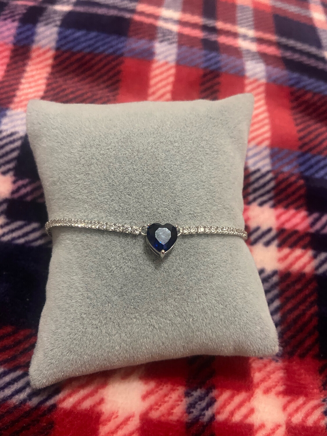 Braccialetto Blue coeur  in argento 925