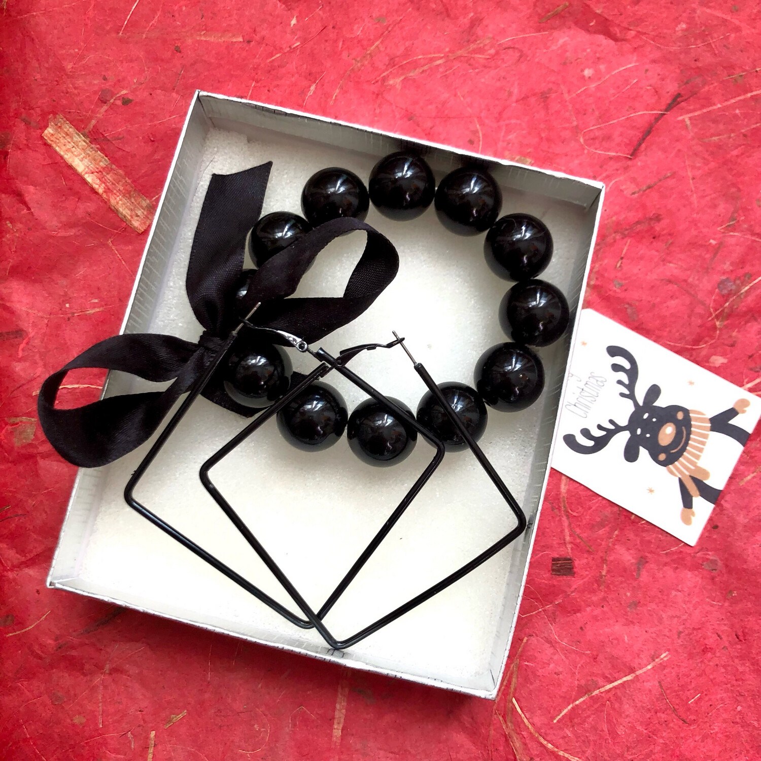 Set black quadrato