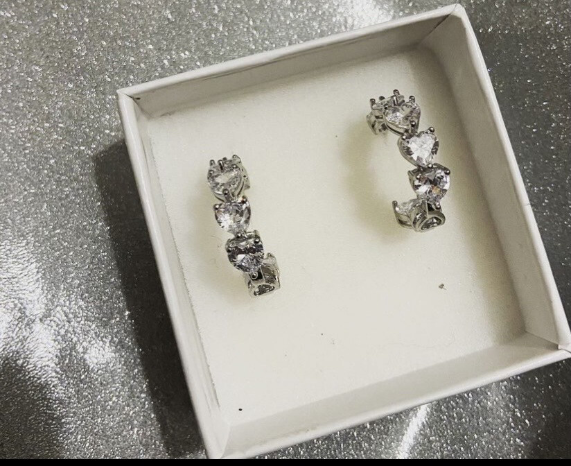 Orecchini corazon silver