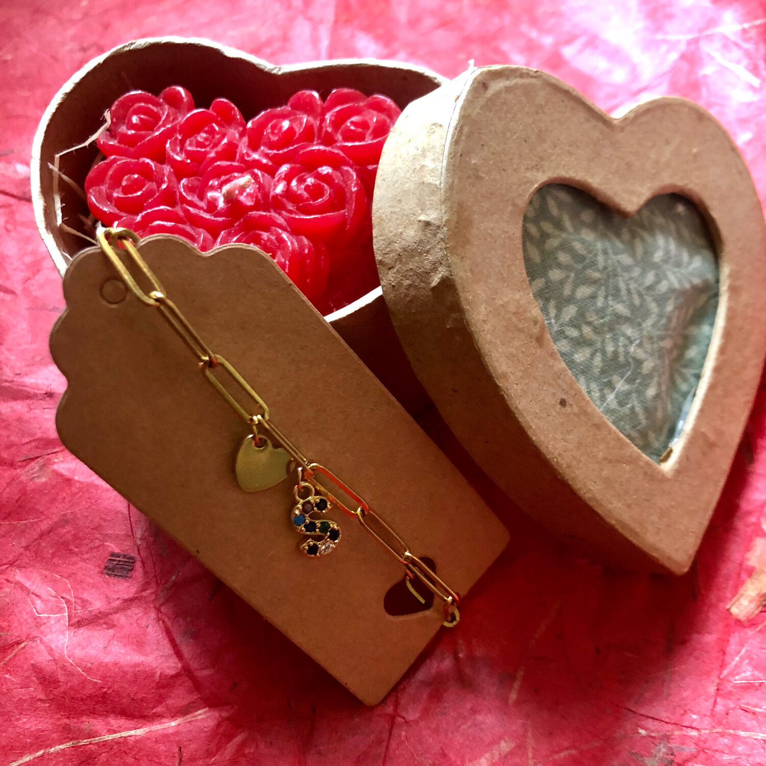 Box braccialetto lettera❤️