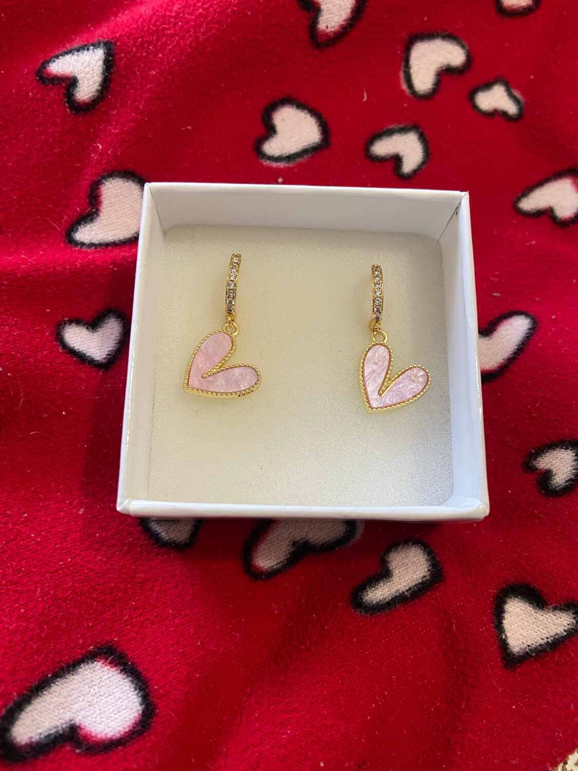 Orecchini cuore pink