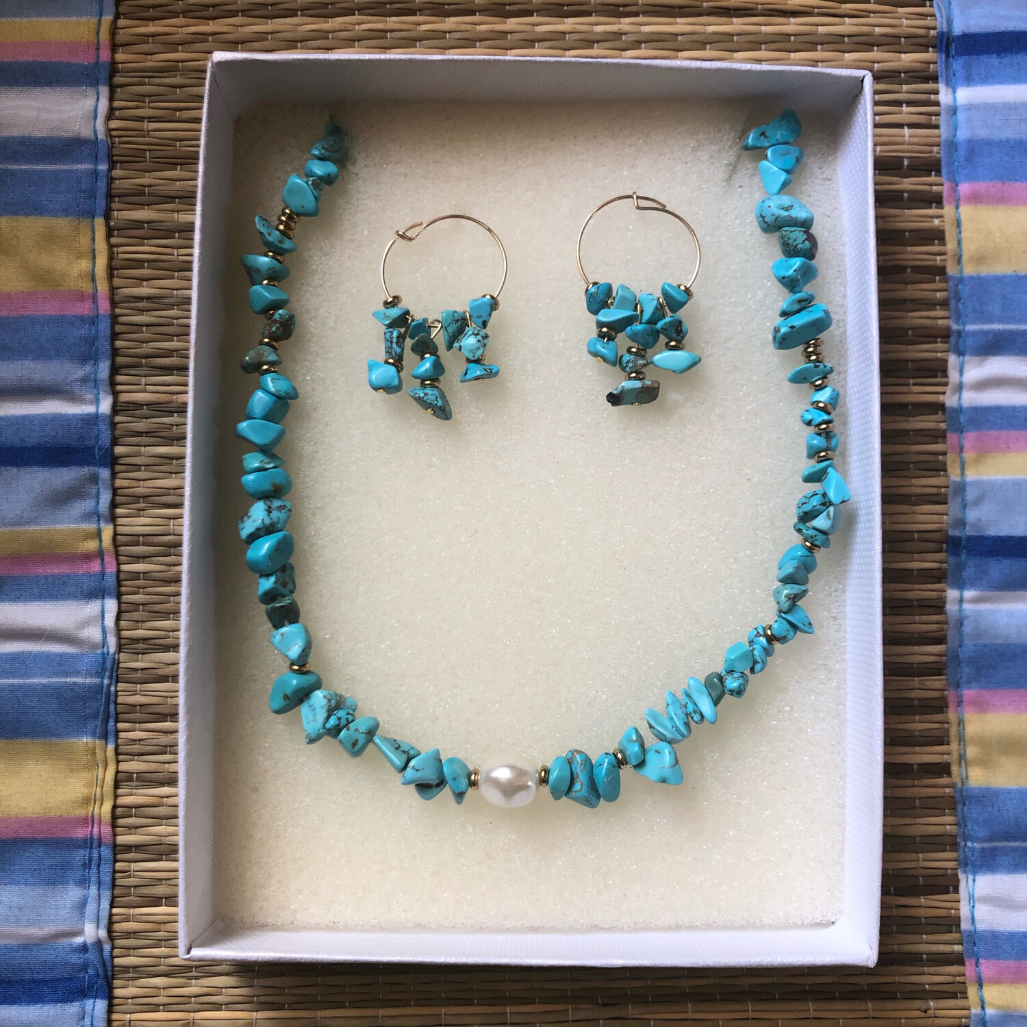 Set Collana e orecchini in Aulite