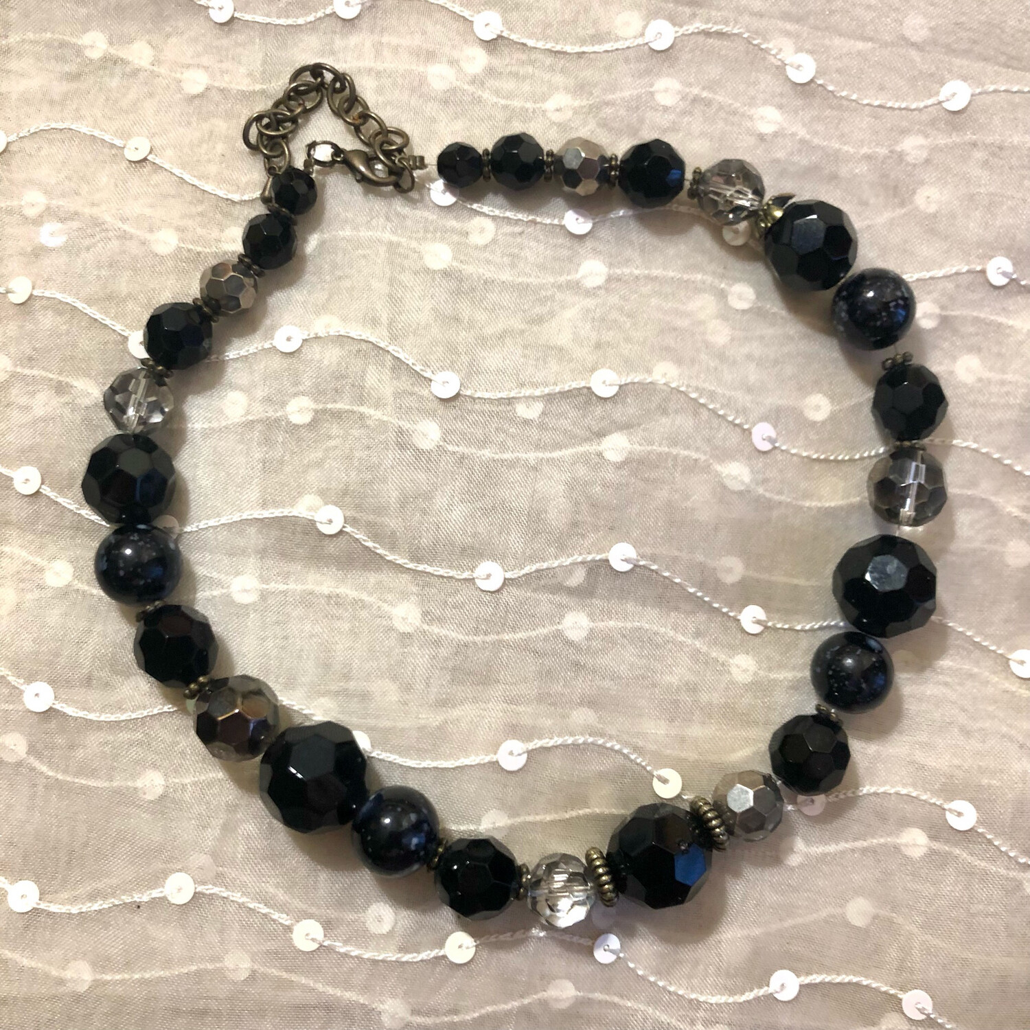 Collana Beads Black