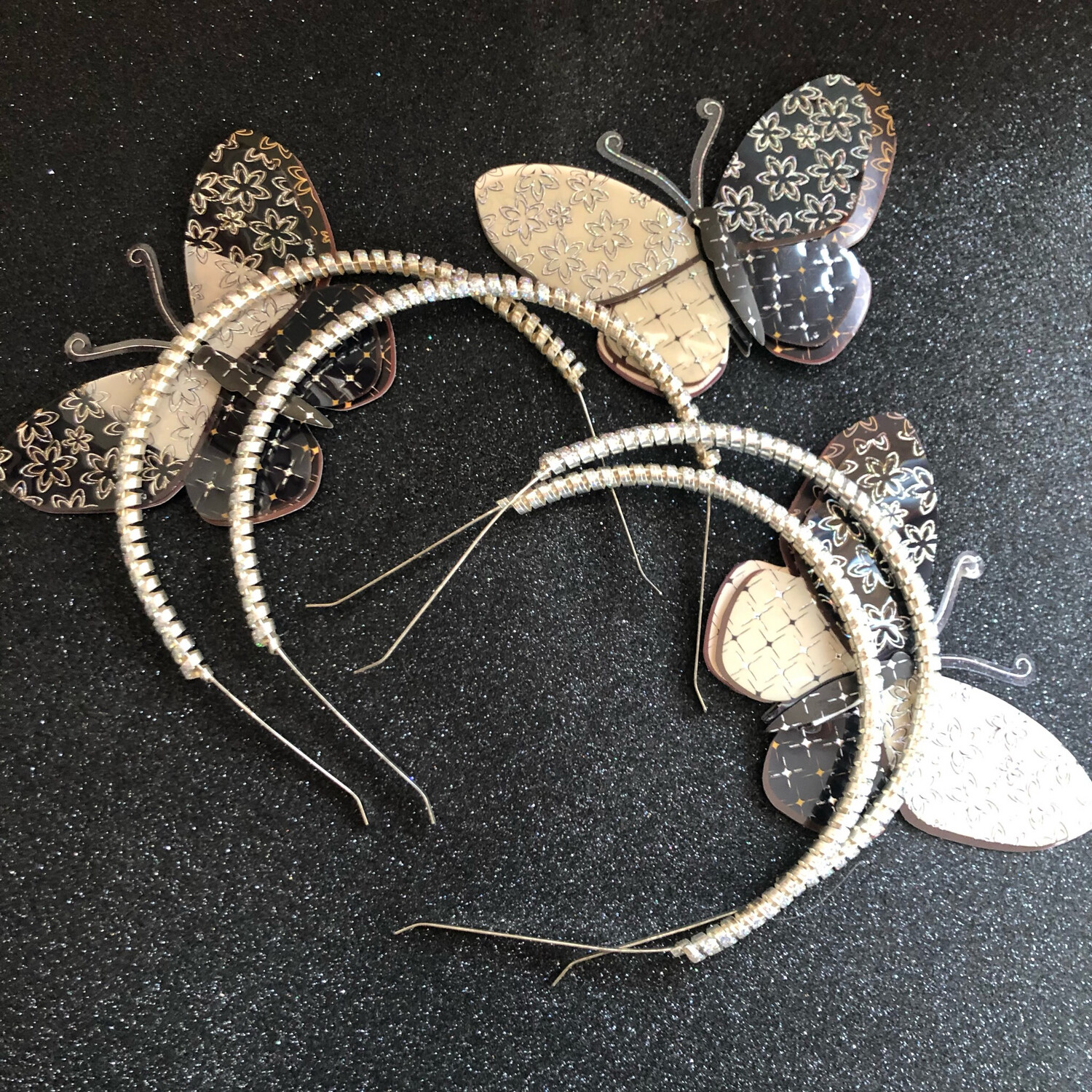 Cerchietto spirale brillantini