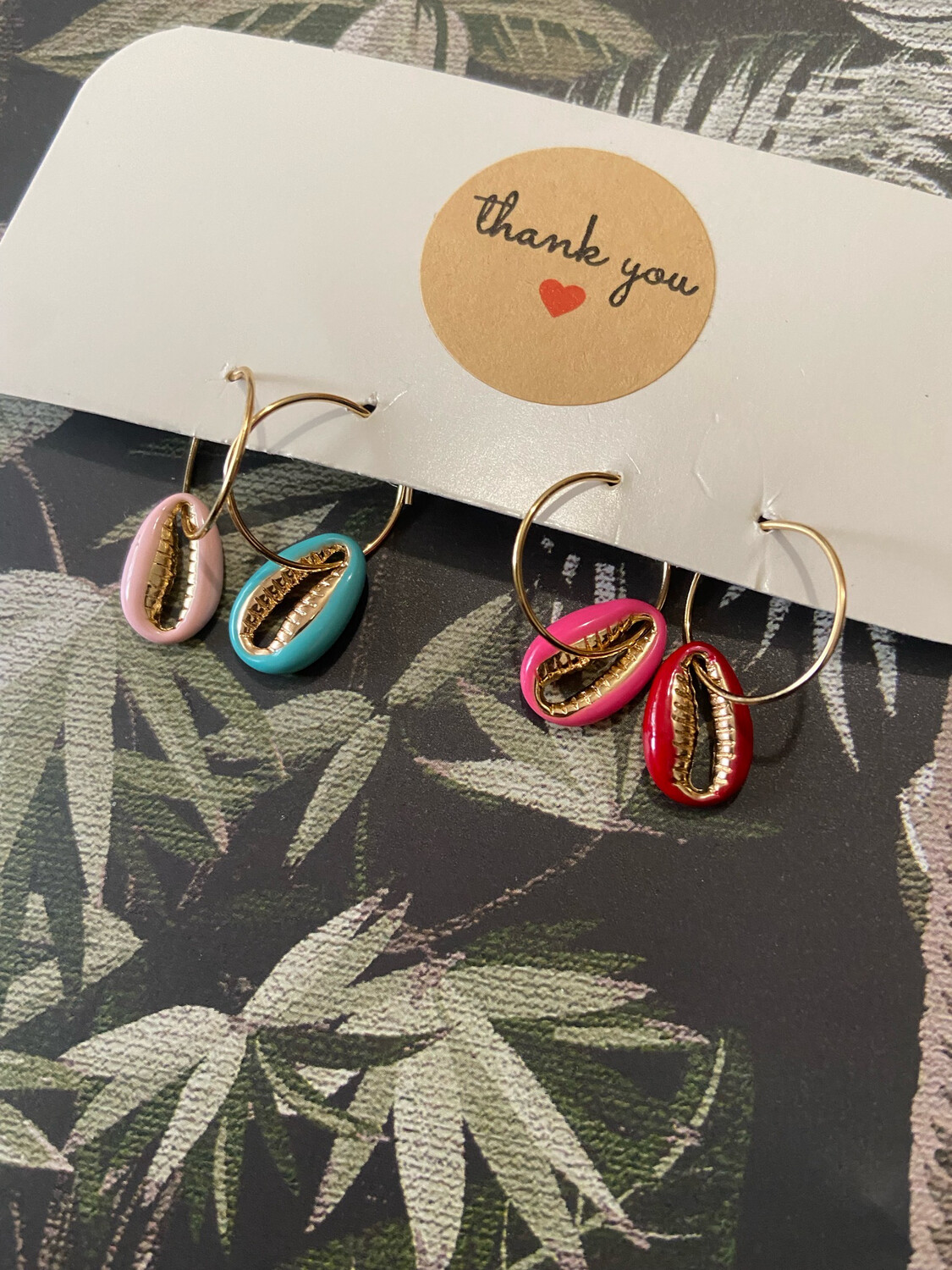 Set hoops conchiglie