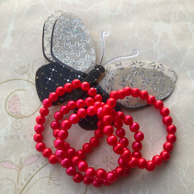 Braccialetto elastico rosso