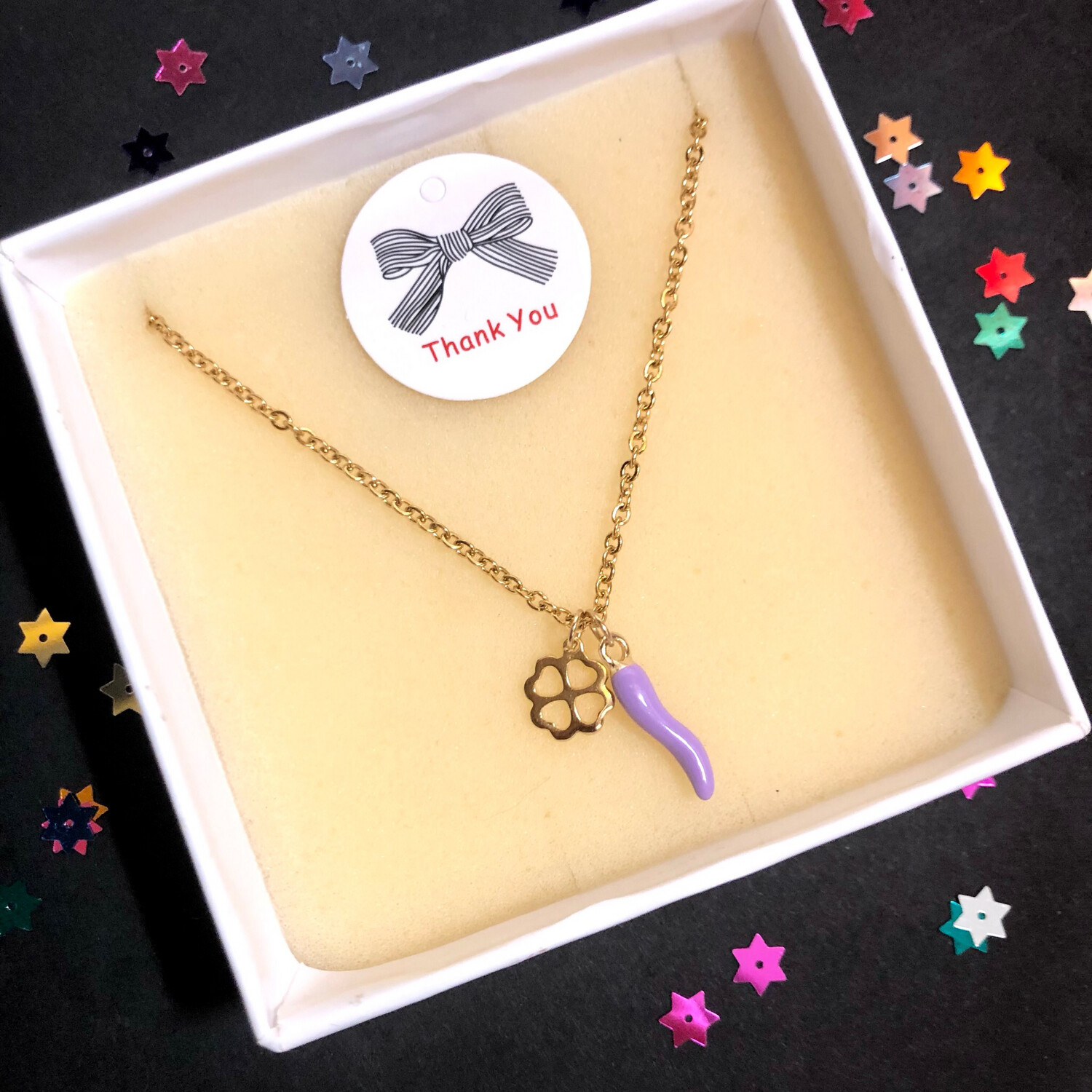 Collana Horn lilla