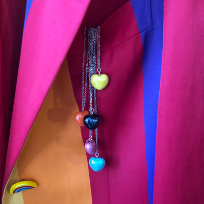 Collana cuore in ceramica