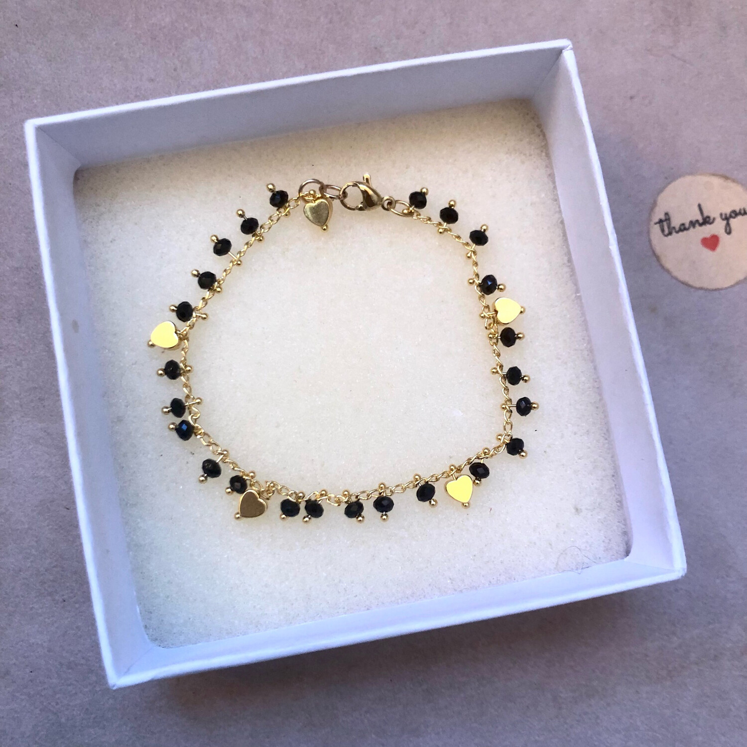 Braccialetto black and heart