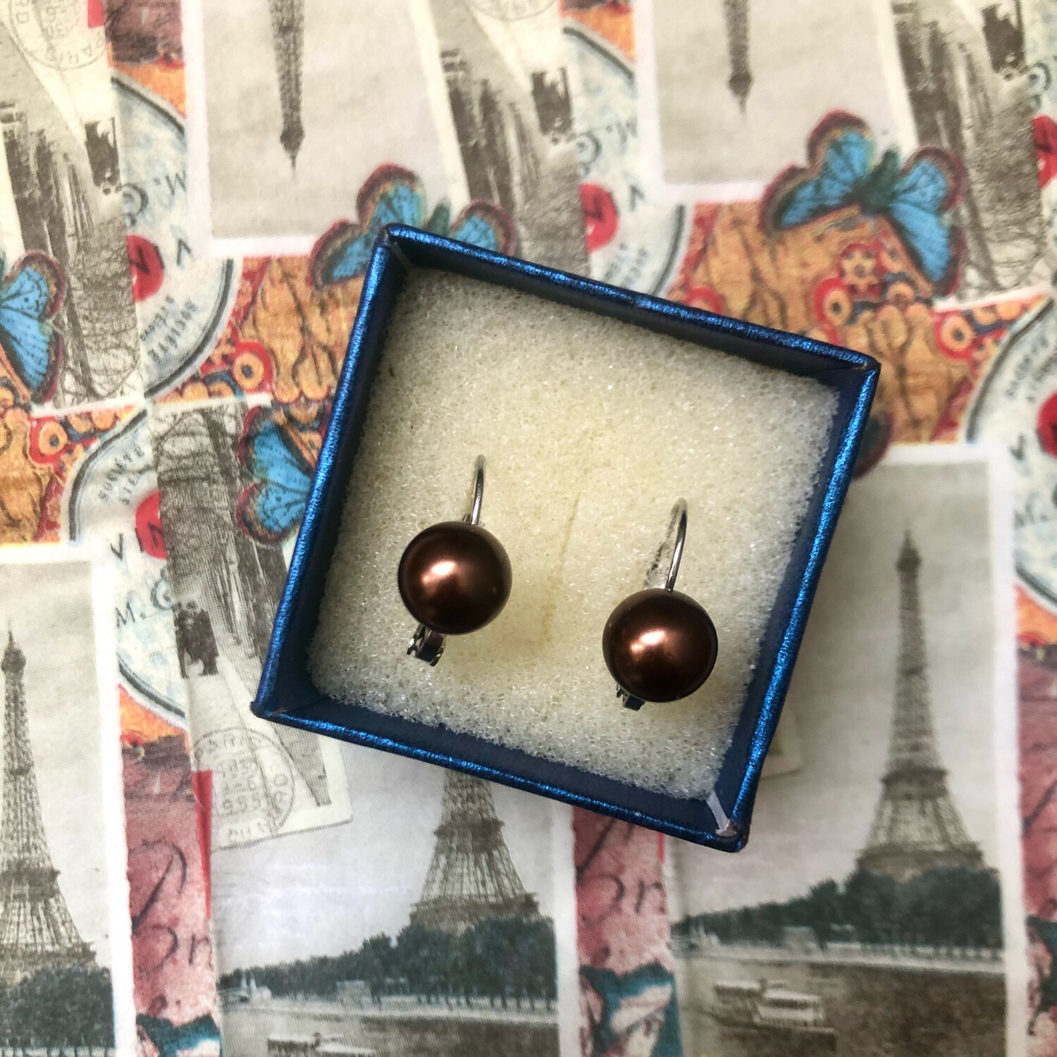 Orecchini Perle Brown