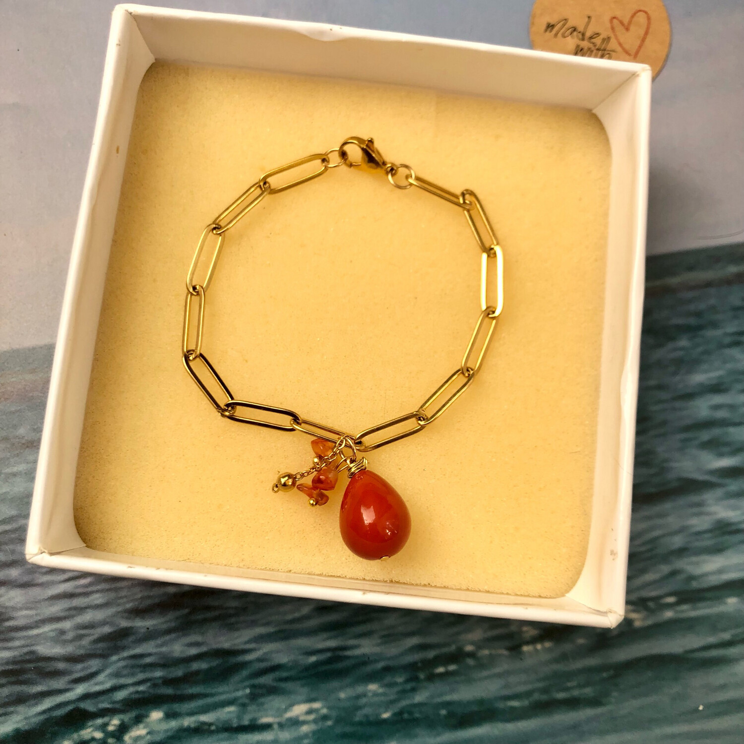 Braccialetto con Charme corallo