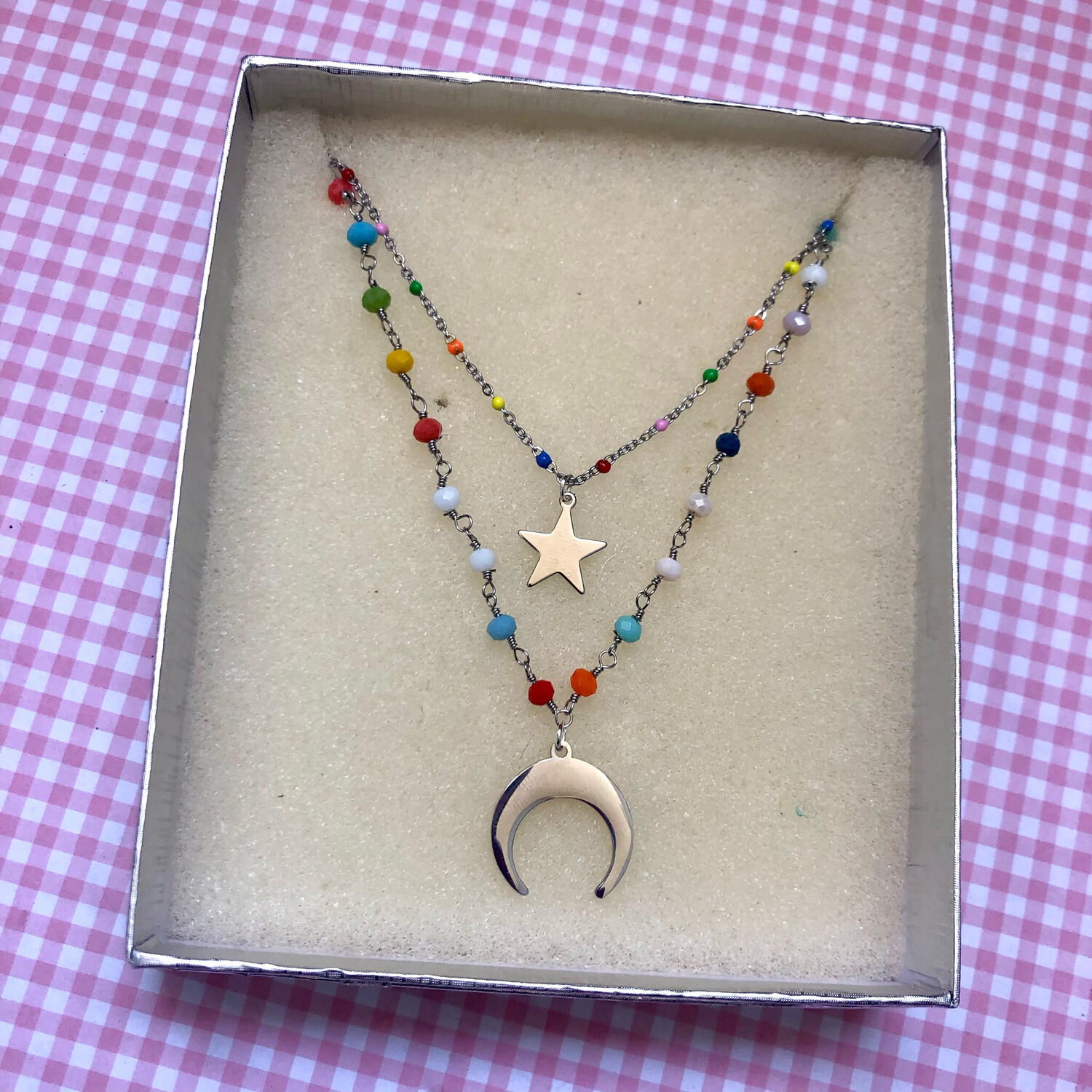 Collana star and moon
