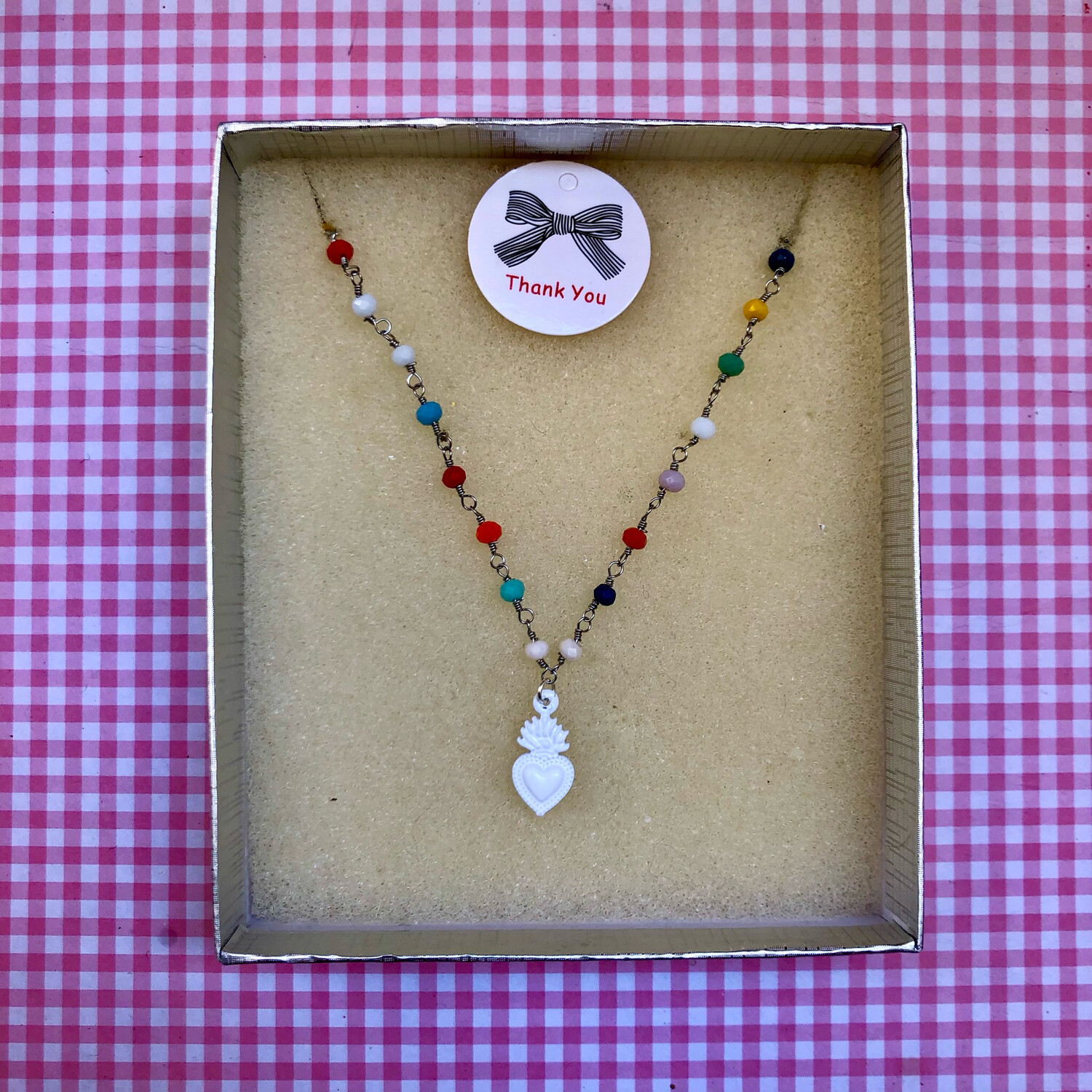 Collana Sacro Coer Blanco