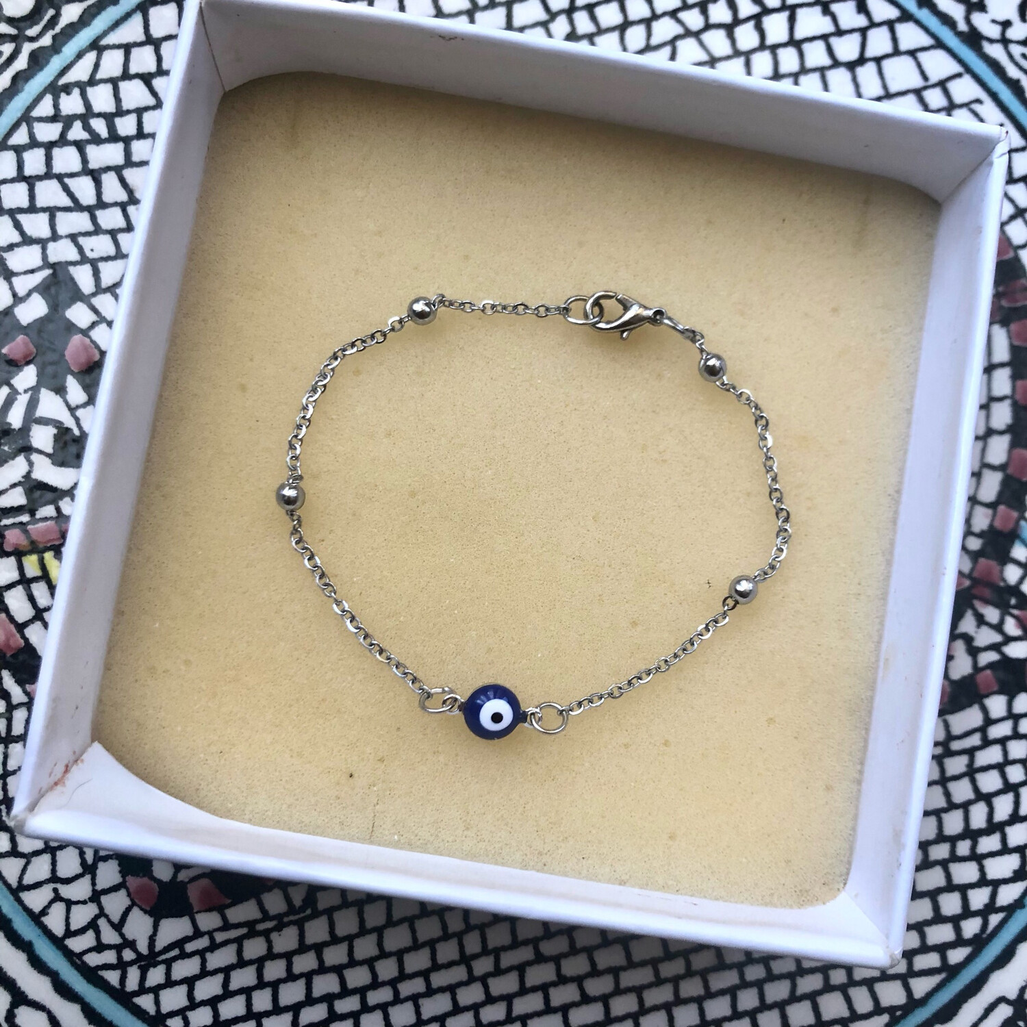 Braccialetto silver occhio Turco 🧿 